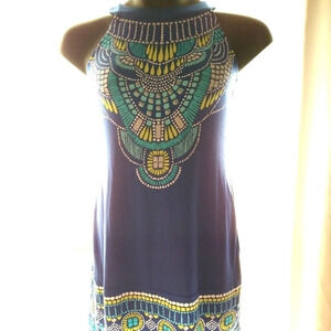 Boho jewel print dress EUC ❤️
